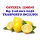 OFFERTA: Kg. 9 di LIMONI buccia edibile di Corigliano Calabro - Trasporto INCLUSO